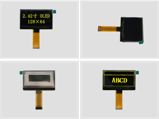 Módulo de pantalla OLED de 2,42 pulgadas, pantalla OLED monocromática de matriz de puntos con todos los ángulos de visión