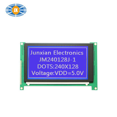 Good price Industrial 240x128 Graphic LCD Module Blue Monochrome LCD Panel With STN FTTN Display online