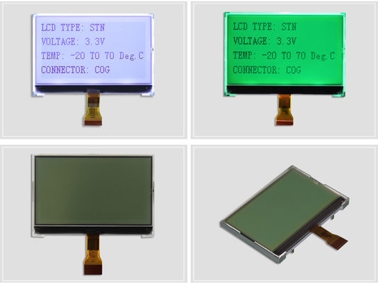 3 Inch COG Monochrome LCD Monitor , COG Dot Matrix Display With ST7567 Driver