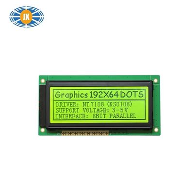 192x64 4.3 Inch Monochrome LCD Module , Compact 5V Parallel Interface Graphic LCD Screen