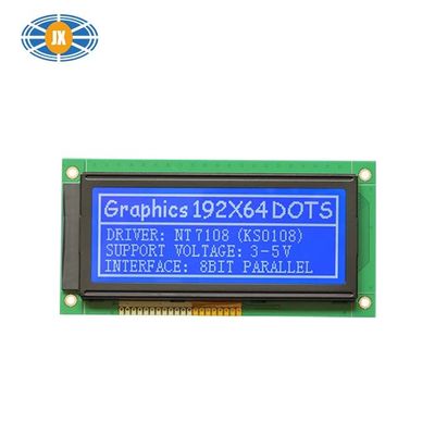 192x64 4.3 Inch Monochrome LCD Module , Compact 5V Parallel Interface Graphic LCD Screen