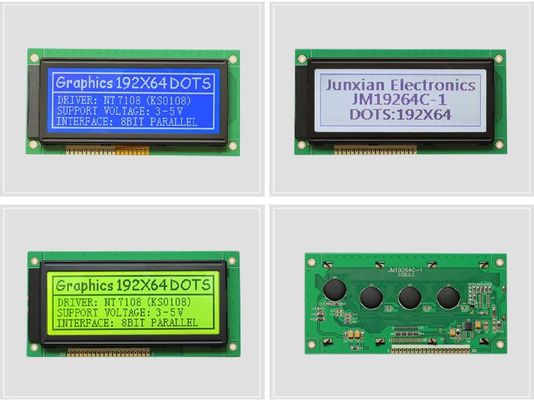 192x64 4.3 Inch Monochrome LCD Module , Compact 5V Parallel Interface Graphic LCD Screen
