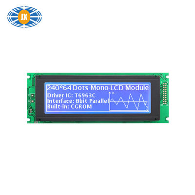 240×64 Dots Monochrome Graphic LCD Display 200cd/m2 Durable Construction Lcd Screen