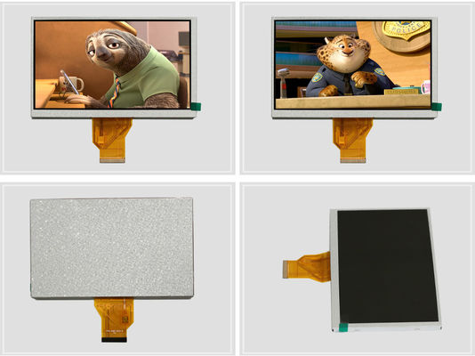 7 Inch TFT LCD Screen 500cd/m2 High Luminance Color TFT Touch Screen