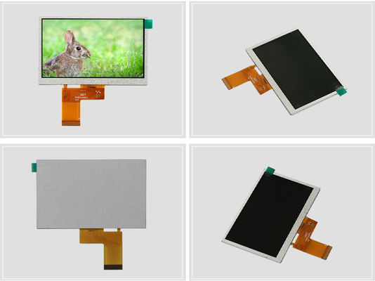 High Brightness 5 Inch LCD Monitor 500cd/m2 TFT LCD Capacitive Touchscreen