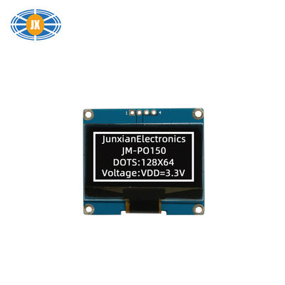 Monochrome Dot Matrix 1.54 Inch OLED Display 128x64 Pixels I2C Interface LCD Display