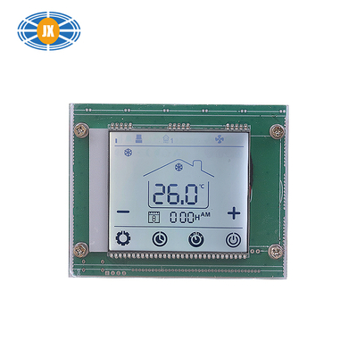 Custom Segment LCD Display with Incell capacitive touchscreen for industrial controls